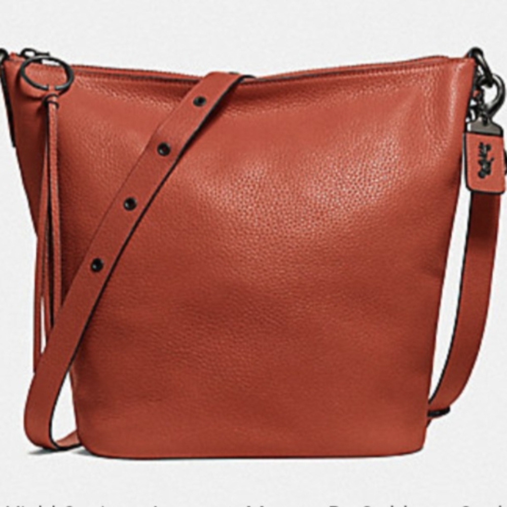 COPY - Coach 1941 Large Duffle In Chili With Pewter/Gunmteral Hardware